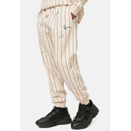 Karl Kani Ανδρικό παντελόνι Small Signature Logo Pinstripe Relaxed Fit Sweatpants
